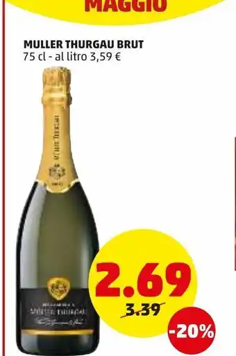 PENNY Muller thurgau lgt 75cl offerta