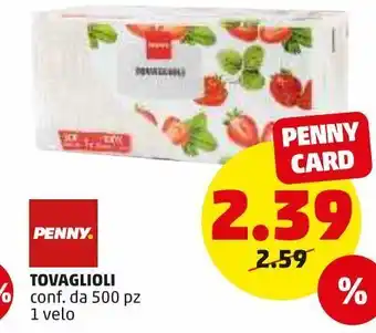 Tovaglioli conf. da 500pz 1 velo