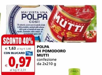 Il Gigante Polpa di pomodoro mutti offerta