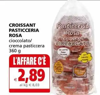 Il Gigante Croissant pasticceria rosa offerta