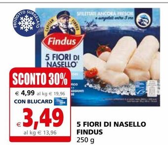 Il Gigante 5 fiori di nasello findus offerta