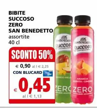 Il Gigante Bibite succoso zero san benedetto offerta