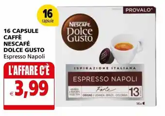 16 capsule di caffè nescafè