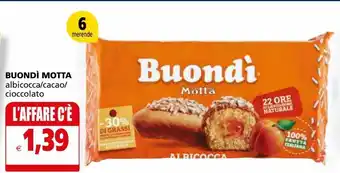 Il Gigante Buondì motta offerta