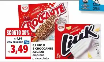 Il Gigante 8 liuk o 8 croccante algida offerta