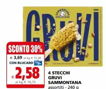Il Gigante 4 stecchi gruvi sammontana offerta