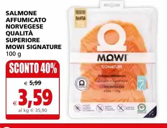 Il Gigante Salmone affumicato mowi signature offerta