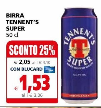 Birra tennent's super