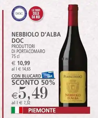 Il Gigante Nebbiolo d'alba doc offerta