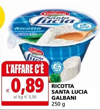 Il Gigante Ricotta santa lucia galbani offerta