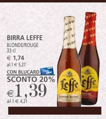 Il Gigante Birra leffe offerta
