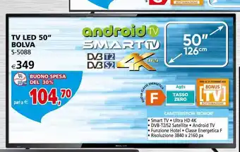 Il Gigante Tv led 50” bolva s-5088 offerta