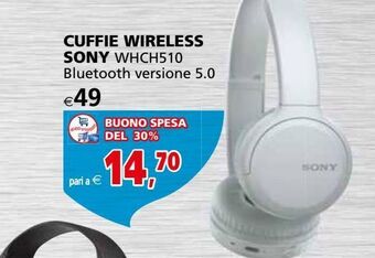 Cuffie wireless sony whch510