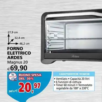 Forno elettrico ardes magnus 20