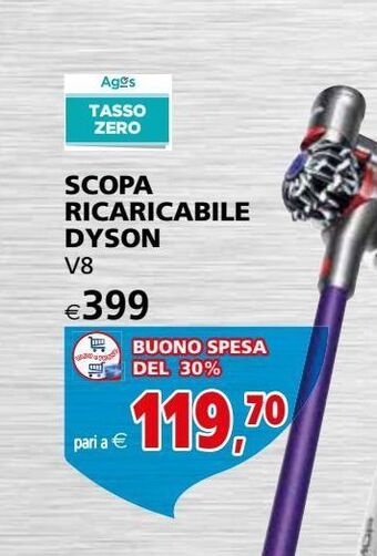 Il Gigante Scopa ricaricabile dyson v8 offerta