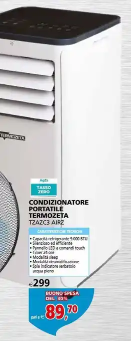 Condizionatore portatile termozeta tzazc3 airz