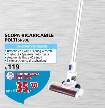 Il Gigante Scopa ricaricabile polti sr90b offerta