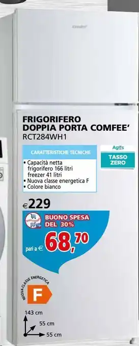 Il Gigante Frigorifero doppia porta comfee’ rct284wh1 offerta