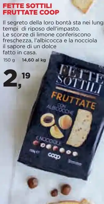 Coop Fette sottili fruttate coop offerta