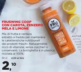 Coop Fruswing coop con carota, zenzero mela e limone offerta