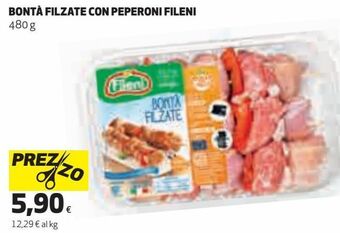Coop Bonta filzate con peperoni fileni offerta