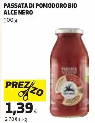 Coop Passata di pomodoro bio alce nero offerta