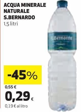 Acqua minerale naturale s.bernardo