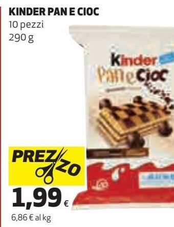 Coop Kinder pan e cioc offerta