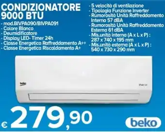 MD Discount Beko Condizionatore 9000 BTU offerta
