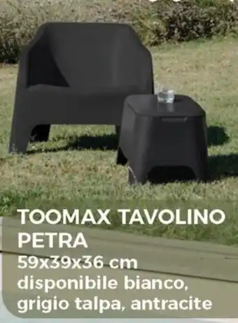 Happy Casa Toomax Tavolino Petra 59x39x36 cm offerta