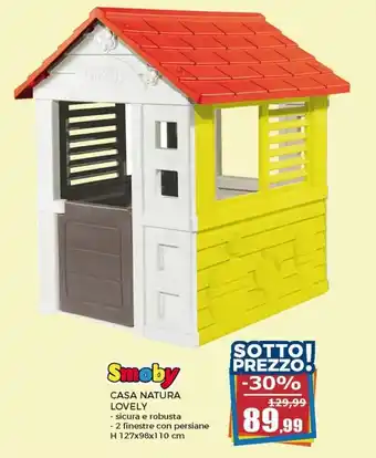 Happy Casa Smoby Casa Natura Lovely H 127x98x110 cm offerta