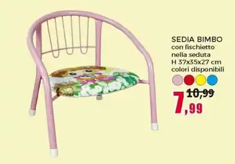 Sedia Bimbo H 37x35x27 cm