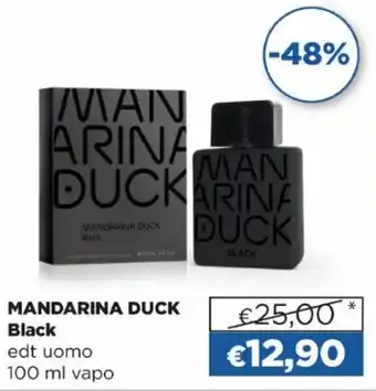 Acqua & Sapone Mandarina Duck Black edt uomo 100 ml vapo offerta