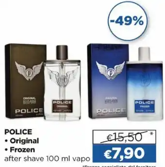 Acqua & Sapone Police Original/Frozen after shave 100 ml vapo offerta