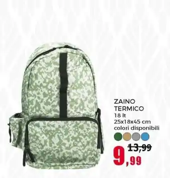 Happy Casa Zaino Termico 18 Lt 25x18x45 cm offerta