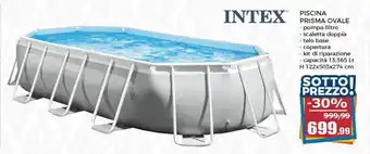 Happy Casa Intex Piscina Prisma Ovale 13,365 Lt H 122x503x274 cm offerta