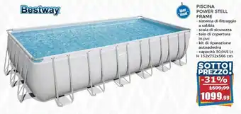 Happy Casa Bestway Piscina Power Stell Frame 30,045 Lt offerta