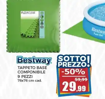 Happy Casa Bestway Tappeto Base Componibile 78x78 cm offerta