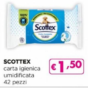 Acqua & Sapone Scottex carta igienica umidificata 42 pezzi offerta