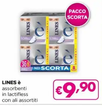Acqua & Sapone Lines è assorbenti in lactifless con ali assortiti offerta
