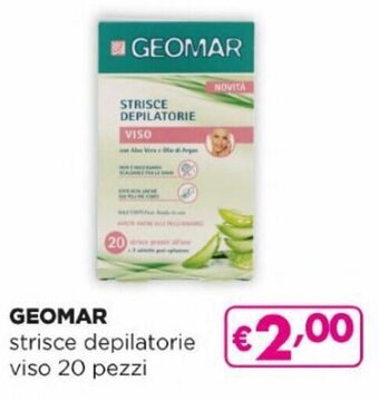 Acqua & Sapone Geomar strisce depilatorie viso 20 pezzi offerta