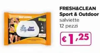 Acqua & Sapone Fresh & Clean Sport & Outdoor salviette 12 pezzi offerta