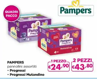 Acqua & Sapone Pampers Progressi, Progressi Mutandino 2 pezzi offerta