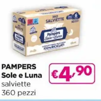 Acqua & Sapone Pampers Sole e Luna salviette 360 pezzi offerta