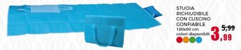 Happy Casa Stuoia Richiudibile con Cuscino Gonfiabile 180x80 cm offerta