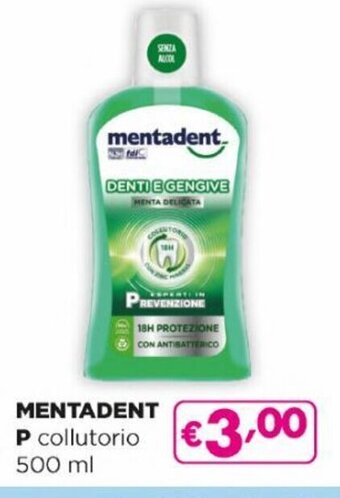 Acqua & Sapone Mentadent P collutorio 500 ml offerta