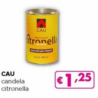 Acqua & Sapone CAU candela citronella offerta