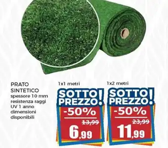 Prato Sintetico 10 mm 1x2 metri