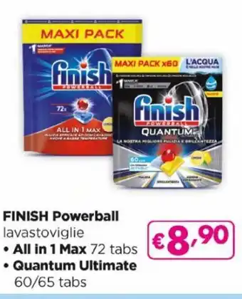 Acqua & Sapone finish Powerball Quantum Ultimate 60/65 tabs offerta