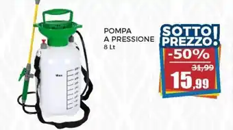 Happy Casa Pompa a Pressione 8 Lt offerta